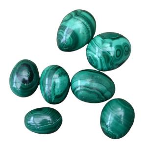 Set Of 7 Malachite Eggs