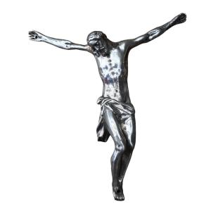 Large Silver Christ - Corpus Christi - Crucifix - 18th Century