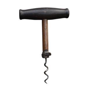 A Rare Extendable Straight Corkscrew By Van Gieson, U.s. Patent 61485, 1867.