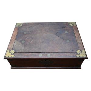 Dutch Colonial Writing Box With Brass Mounts, 18th Century