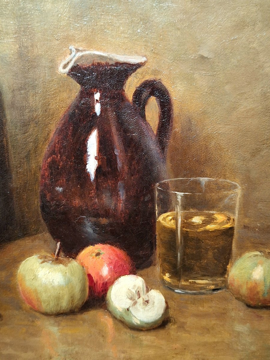 Nature Morte Aux Pommes Et Noix De Jules-paulin Lorillon-photo-3