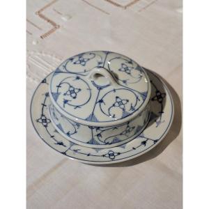 Beurrier En Porcelaine Allemande