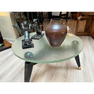 Table basse Circulaire Moderniste, Art Déco Vers 1930