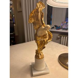 Chryselephantine Sculpture, Art Deco Circa 1920, Signed