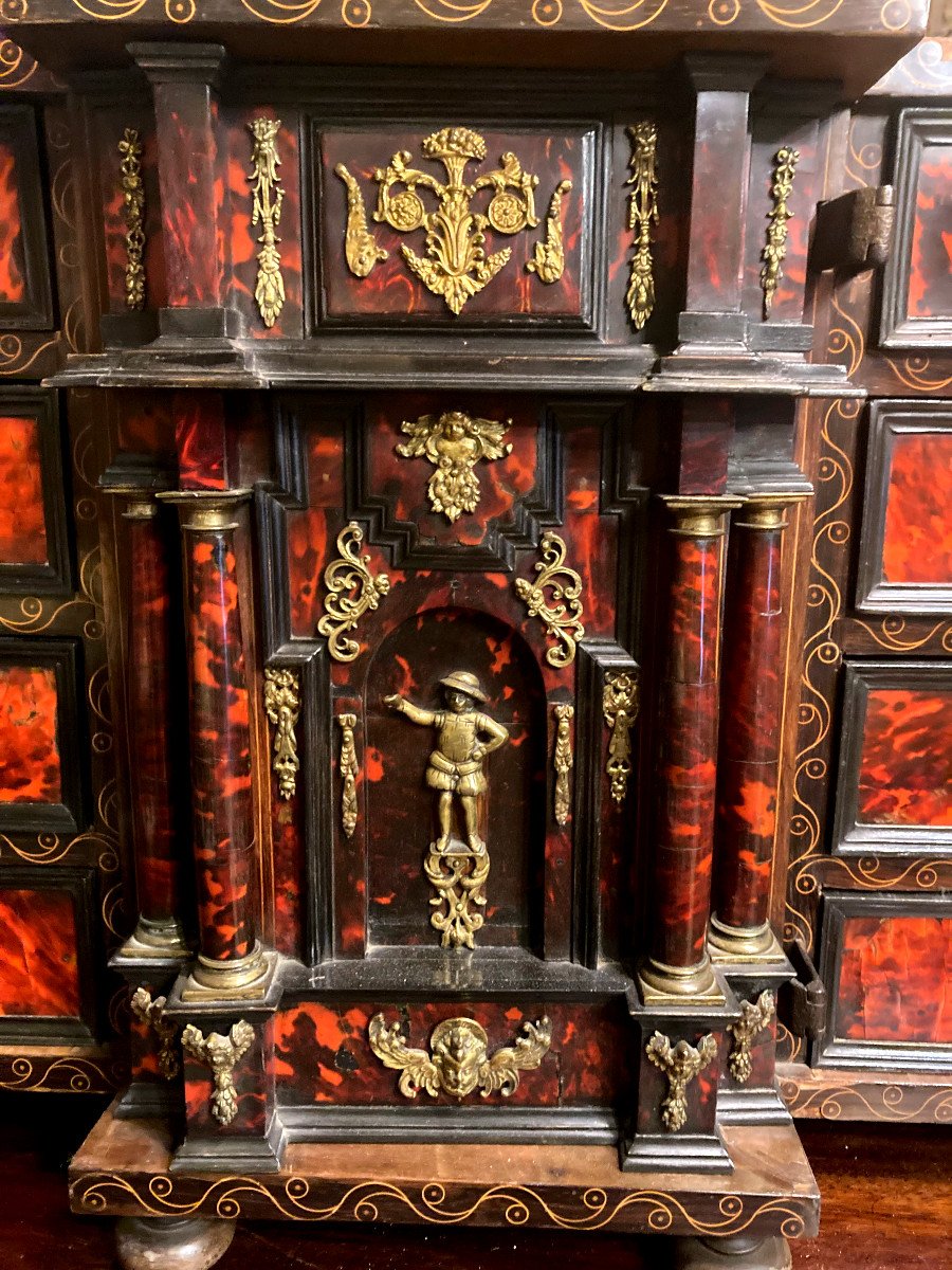 Antwerp Cabinet In Ebony, Rosewood And Tortoiseshell - Circa 1700-photo-4