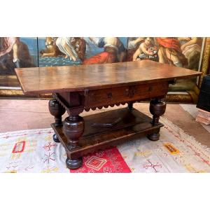 Console Table In Oak - Jacobite Period England XVIIème.