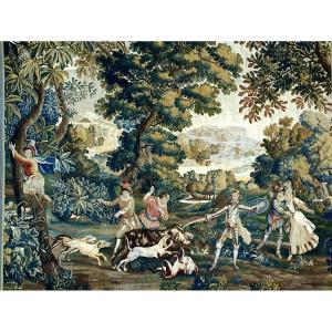 Lille Tapestry In Wool And Silk "story Of Don Quixote" Atelier G.wernier