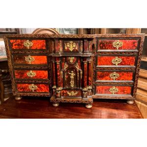 Antwerp Cabinet In Ebony, Rosewood And Tortoiseshell - Circa 1700