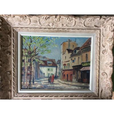 Louis Dali "place Du Tertre In Montmartre"