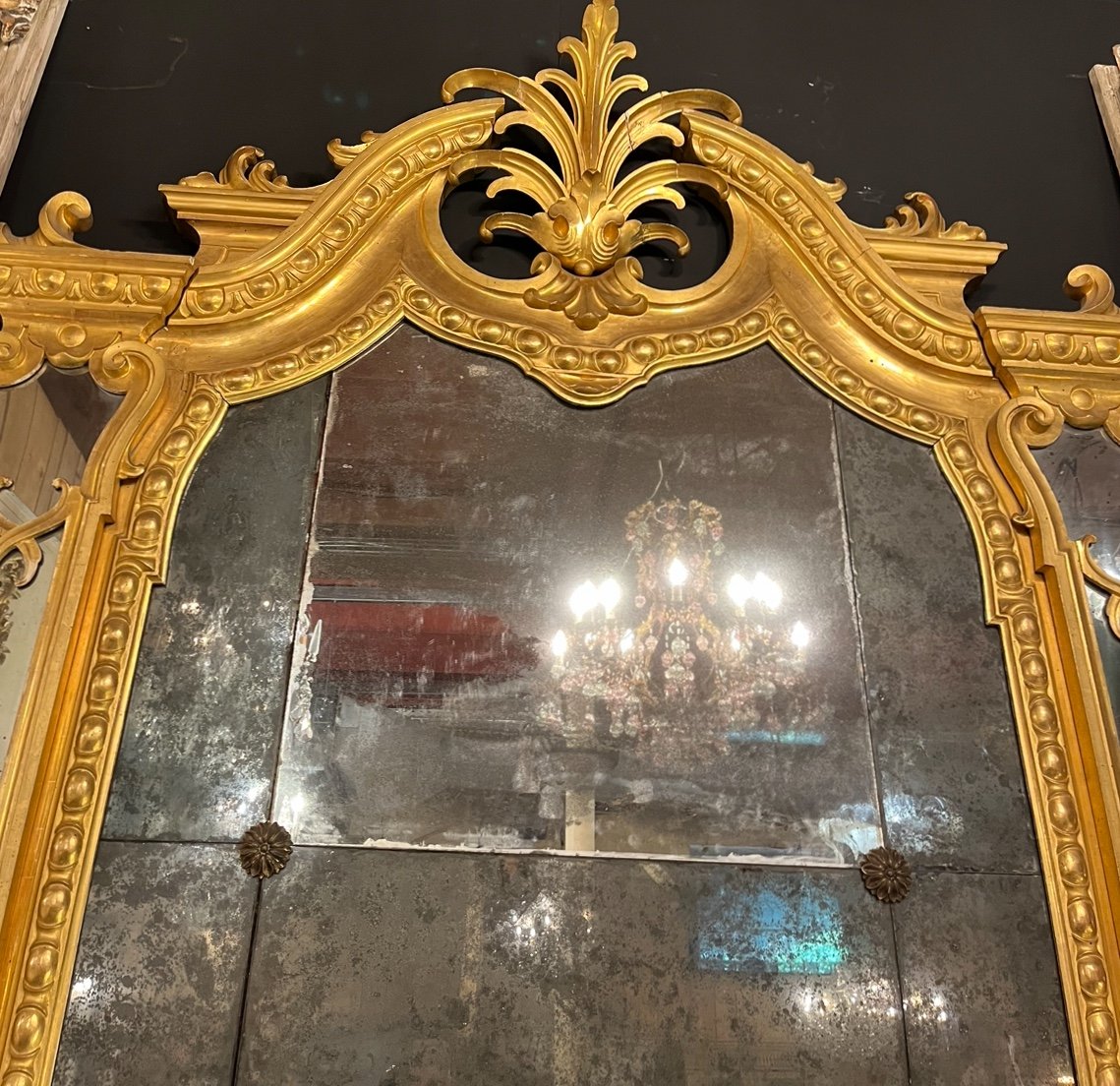 Large Mirror 9,19 Ft *3,28 Ft 19ème  Century -photo-4