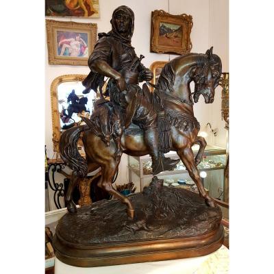Great Statue Barye Orientalist The Arabian Rider