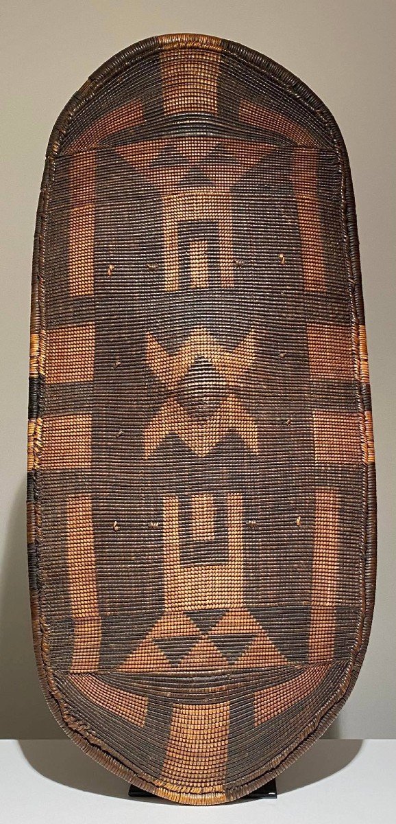 Exceptional Gbilija Zande Shield - Nzakara - Dr Congo - 19th Century - Museum Quality-photo-1