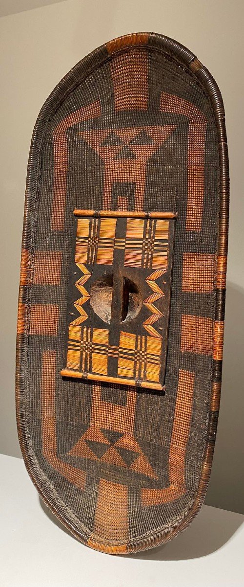 Exceptional Gbilija Zande Shield - Nzakara - Dr Congo - 19th Century - Museum Quality-photo-6