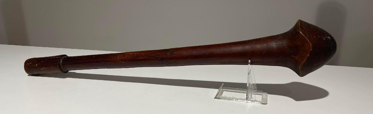 Impressive Kanak War Club - Art Oceania New Caledonia - 19th Century-photo-4