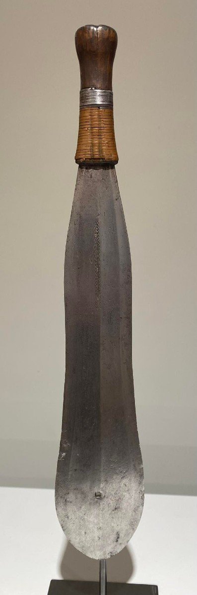 Old And Rare Knife From The Yakoma Ngbandi Tribe - Dr Congo Ubangi Region - 19th Century-photo-3