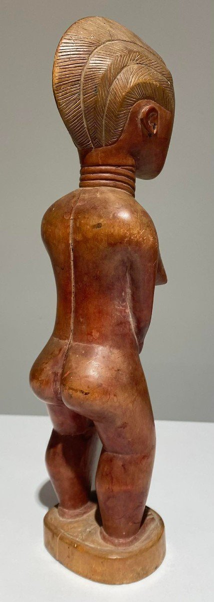 Impressive Baule Statue Ivory Coast Type Blolo Bla - Burkina Faso - Early 20th Century-photo-4