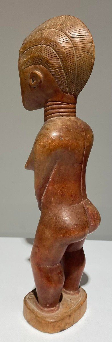 Impressive Baule Statue Ivory Coast Type Blolo Bla - Burkina Faso - Early 20th Century-photo-2