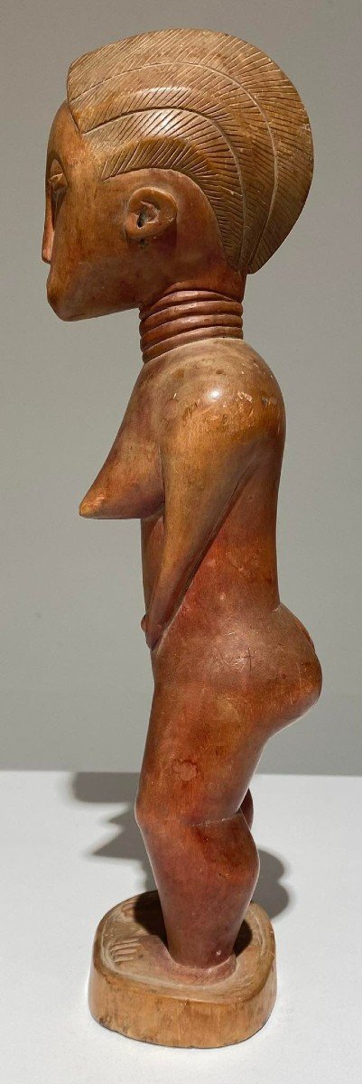 Impressive Baule Statue Ivory Coast Type Blolo Bla - Burkina Faso - Early 20th Century-photo-3