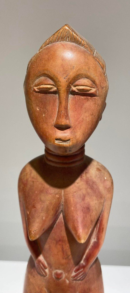 Impressive Baule Statue Ivory Coast Type Blolo Bla - Burkina Faso - Early 20th Century-photo-5