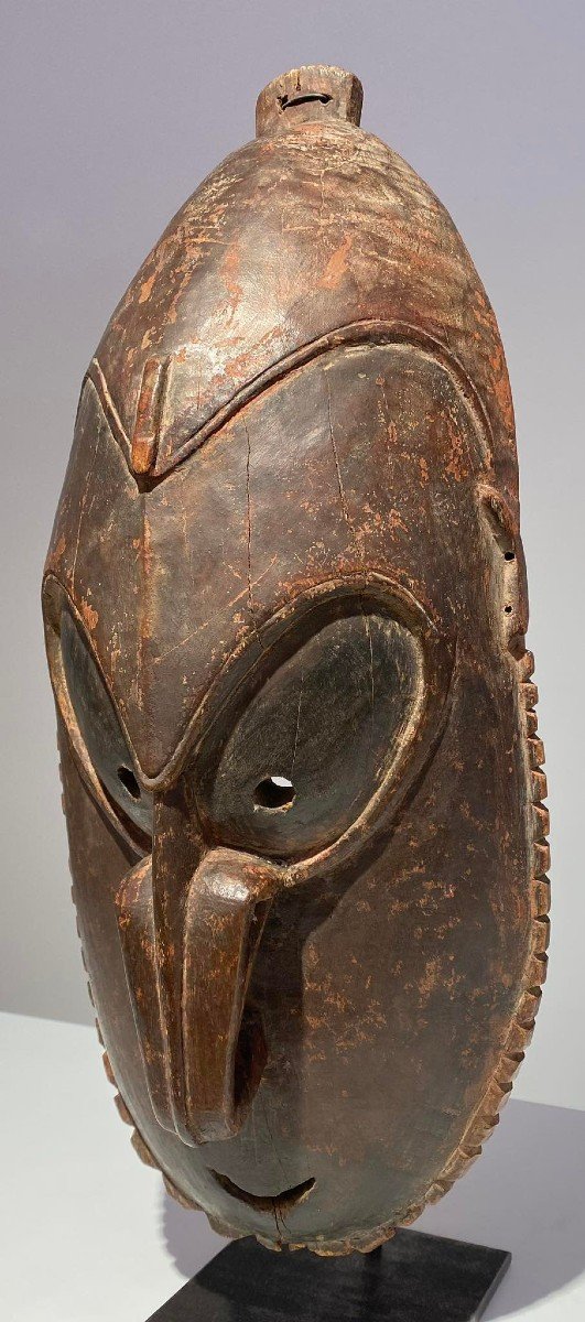 Ancient Mask Of The Brag Type, Area Of Murik/ Sepik / Ramu Papua New Guinea / Oceania Art-photo-2