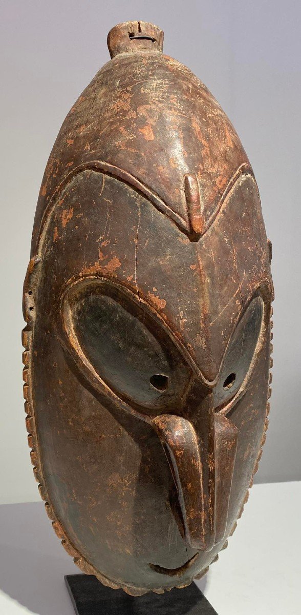 Ancient Mask Of The Brag Type, Area Of Murik/ Sepik / Ramu Papua New Guinea / Oceania Art-photo-3