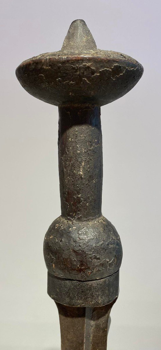 Exceptional Ilwoon Sword From The Kuba Tribe / Lele Bushoong Dr Congo Africa 19th Century-photo-2