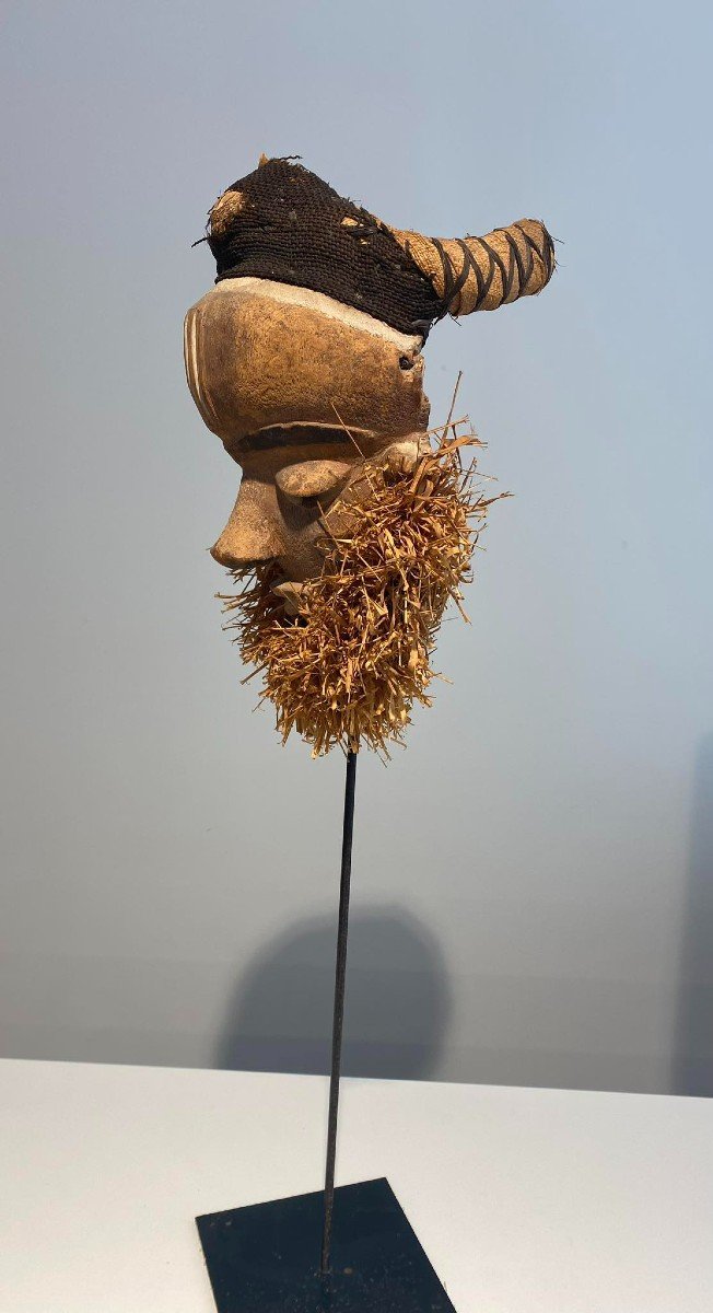 Mbuya Type Mask From The Pende Tribe Zaire Dr Congo Tribal African Art-photo-3