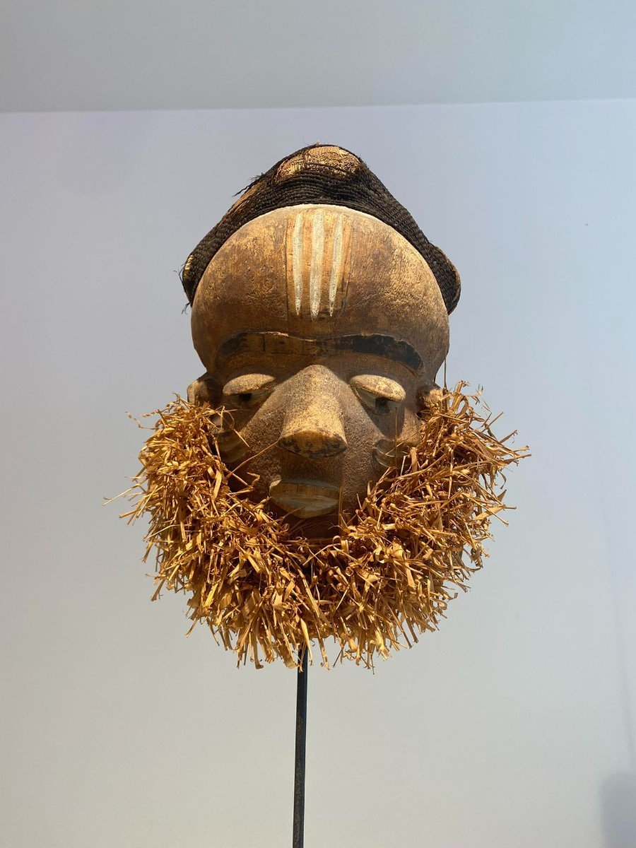 Mbuya Type Mask From The Pende Tribe Zaire Dr Congo Tribal African Art-photo-8