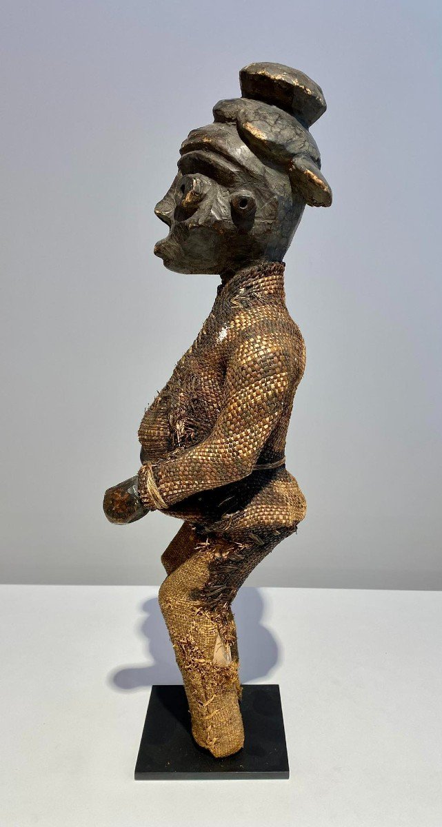 Ancient And Exceptional Anthropomorphic Statue From The Pende Tribe Dr Congo Kasaï Region -19th-photo-1