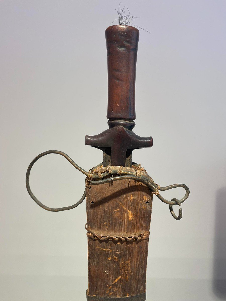 Ancient Short Fang Sword Ntsakh Ou Fa Fang People Gabon African Art Congo 19th Century-photo-1