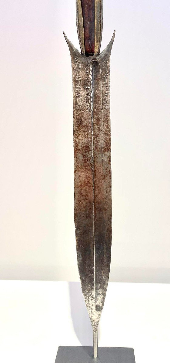 Ancient Short Fang Sword Ntsakh Ou Fa Fang People Gabon African Art Congo 19th Century-photo-6