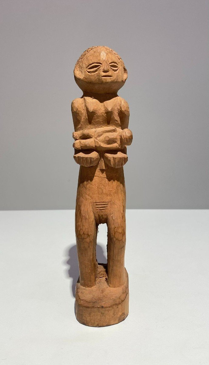 Ancient Statue Of The Tshokwe Tribe / Chokwe Lwena - Dr Congo African Art Angola - Late 19th-photo-2