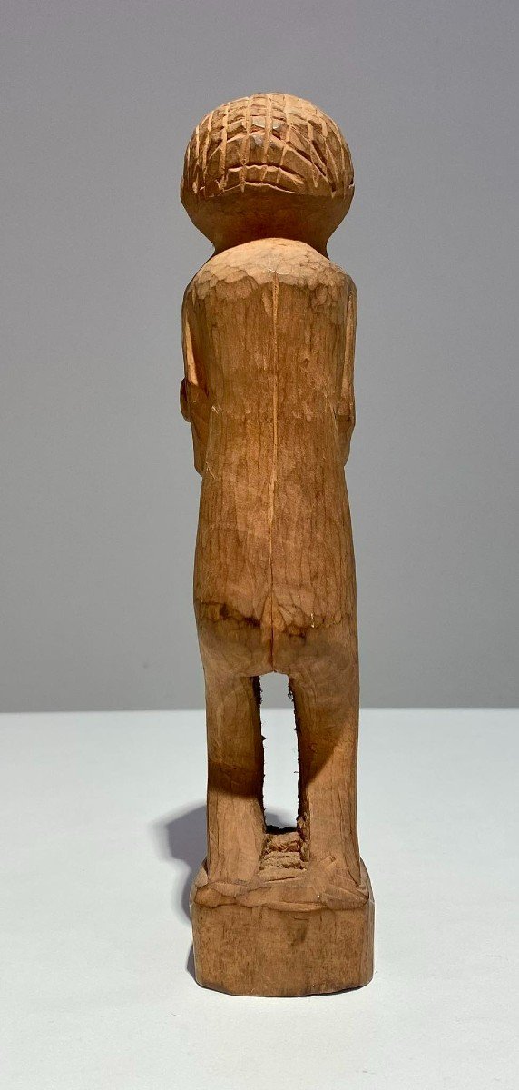 Ancient Statue Of The Tshokwe Tribe / Chokwe Lwena - Dr Congo African Art Angola - Late 19th-photo-4