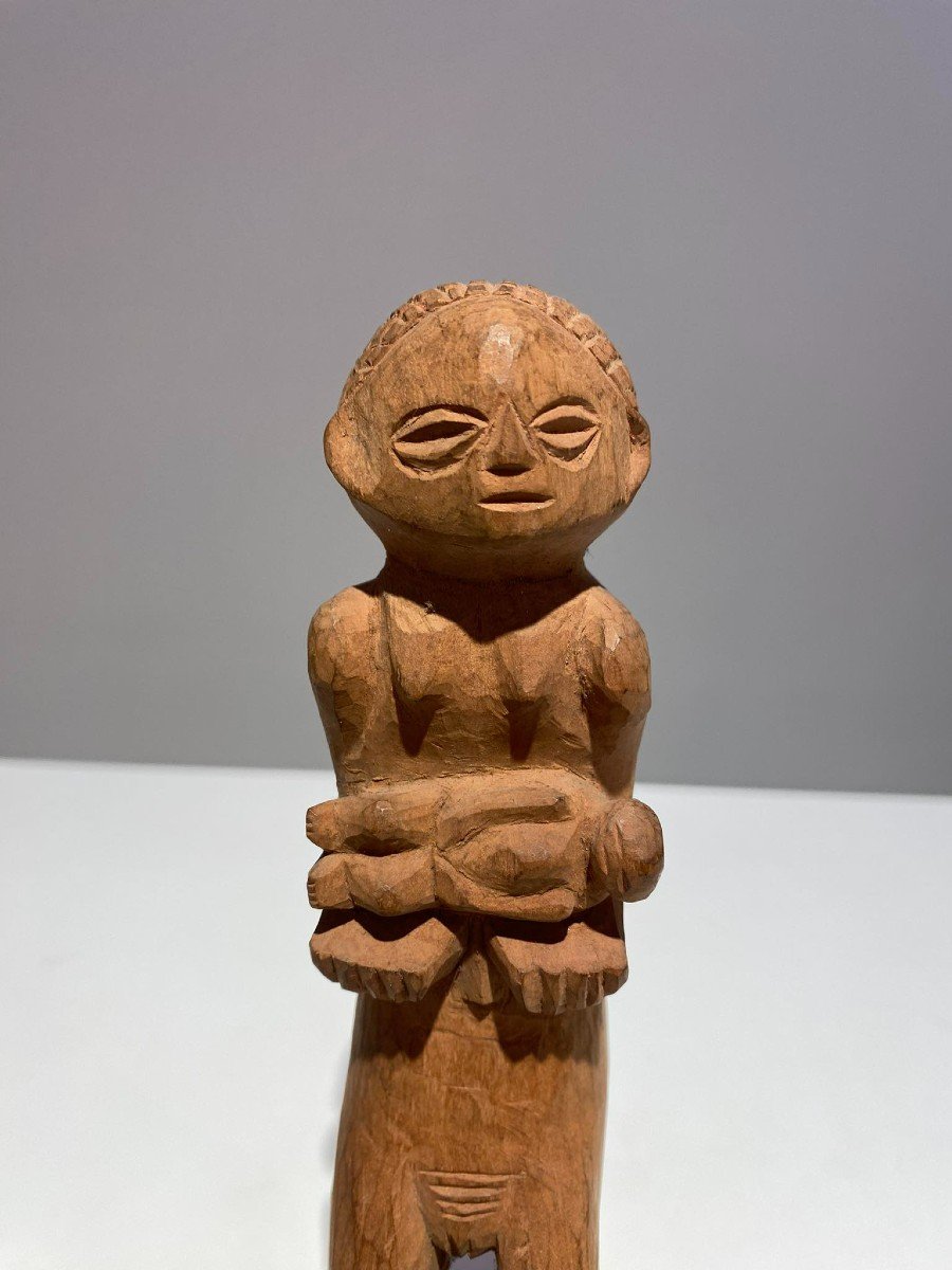 Ancient Statue Of The Tshokwe Tribe / Chokwe Lwena - Dr Congo African Art Angola - Late 19th-photo-4