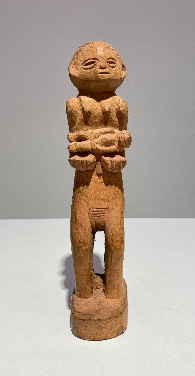 Ancient Statue Of The Tshokwe Tribe / Chokwe Lwena - Dr Congo African Art Angola - Late 19th-photo-5