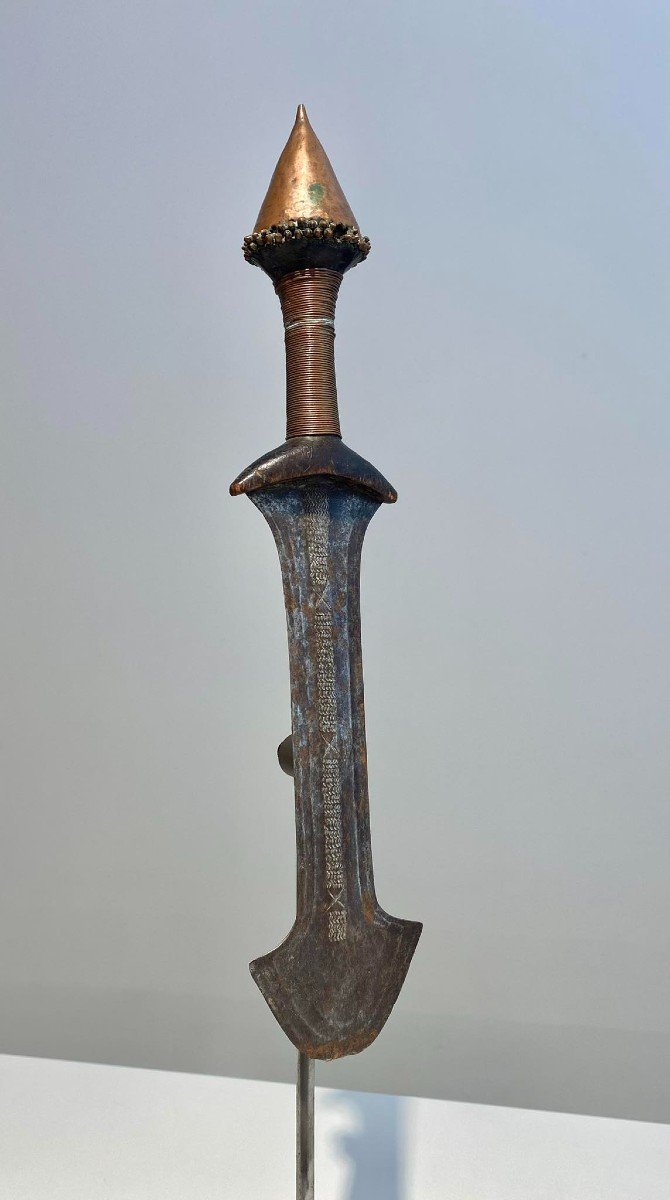 Exceptional Short Sword From The Tetela Tribe Dr Congo Africa Ca 1880-1900 Kasai African Art-photo-6