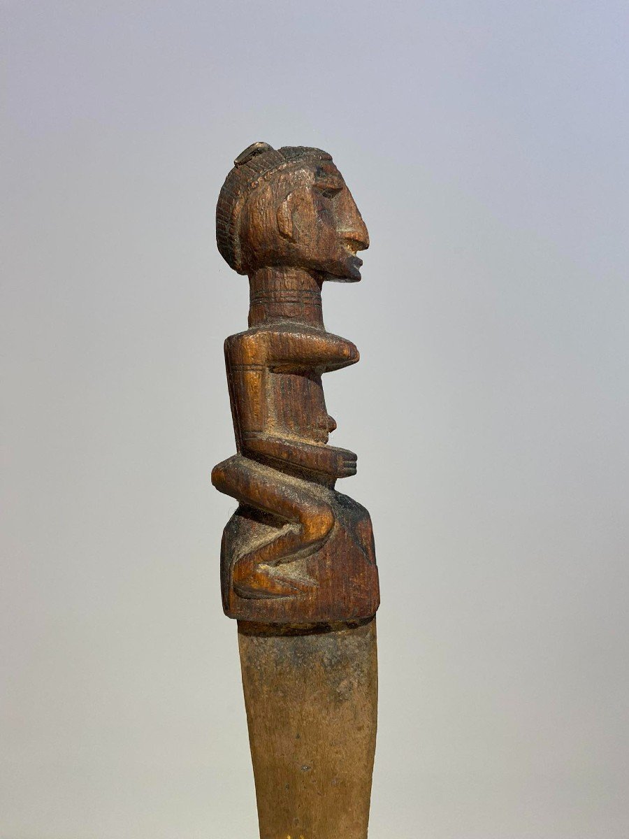 Ancien Exceptionnel Rare Couteau De La Tribu Dogon Mali Bandiagara Art Africain 19ème Siècle-photo-2