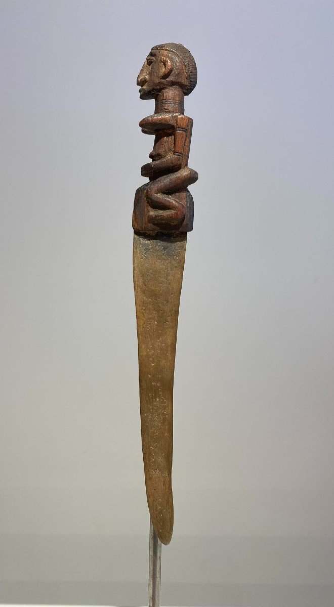 Old Exceptional Rare Knife From The Dogon Tribe Mali Bandiagara African Art 19th Century-photo-6