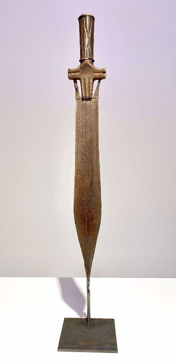 Ancient Short Fang Sword Ntsakh Ou Fa Fang People Gabon African Art Congo 19th Century -photo-3