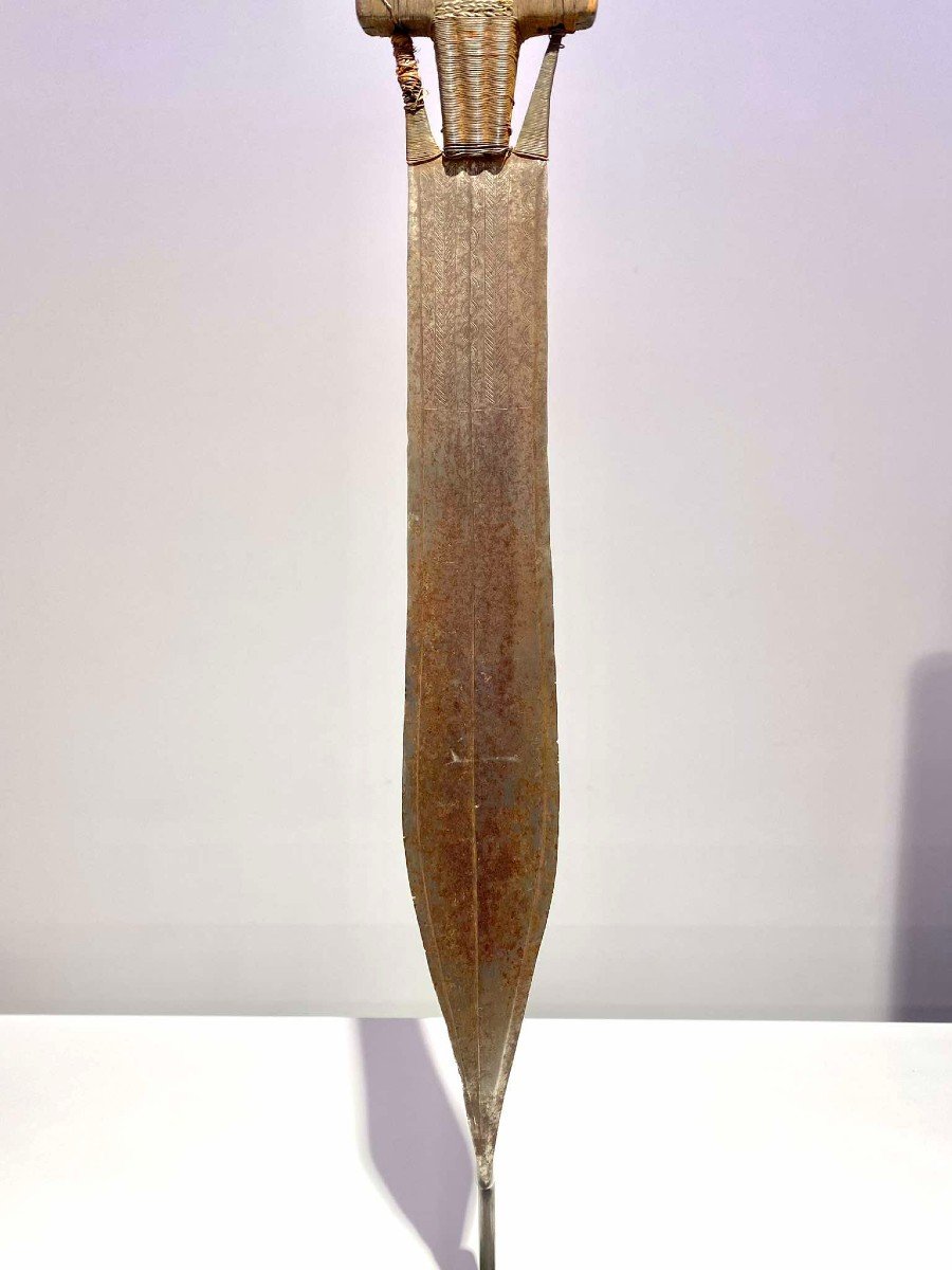 Ancient Short Fang Sword Ntsakh Ou Fa Fang People Gabon African Art Congo 19th Century -photo-7