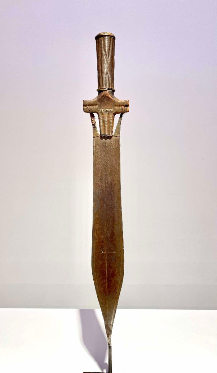 Ancient Short Fang Sword Ntsakh Ou Fa Fang People Gabon African Art Congo 19th Century -photo-8