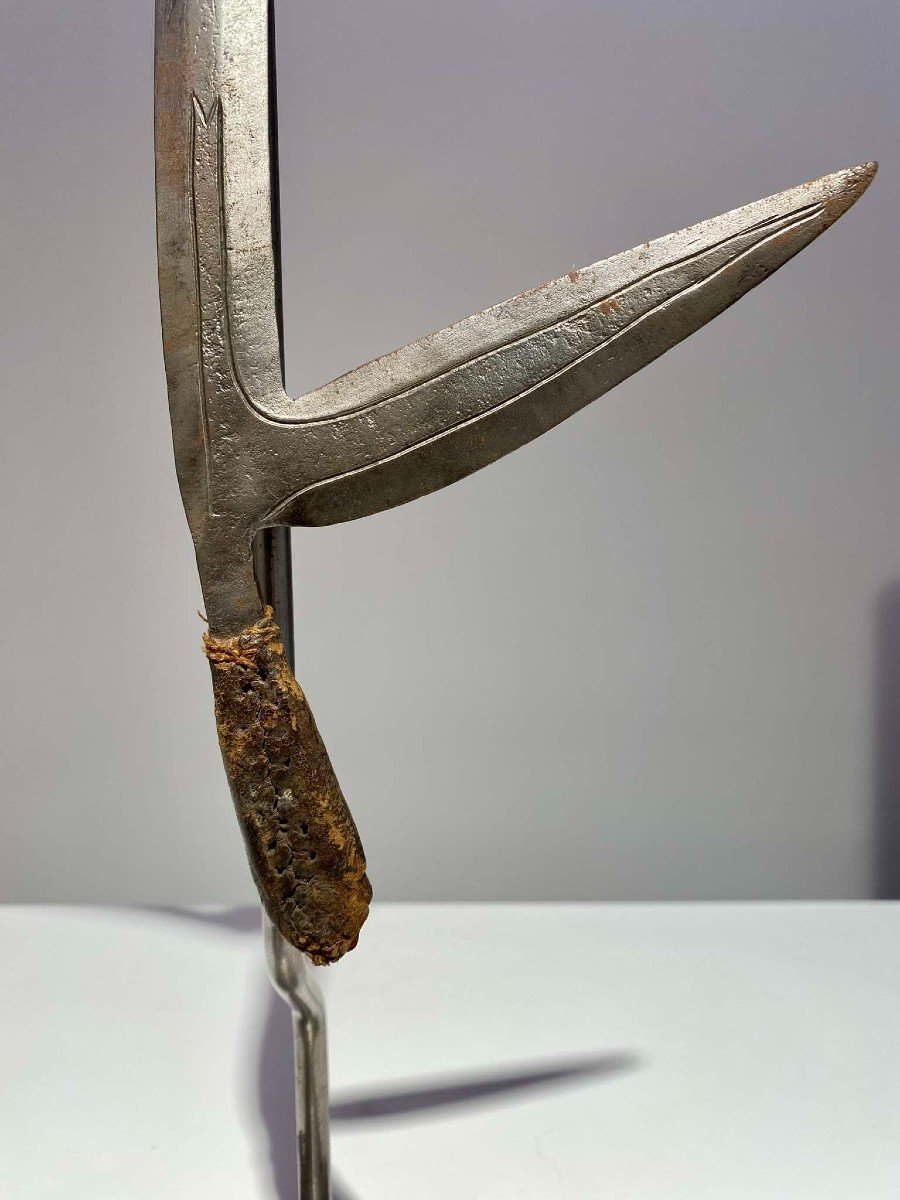 Rare And Exceptional Throwing Knife Of The Banda Yakpa People Mbugbu Central Africa Congo Kipinga-photo-2