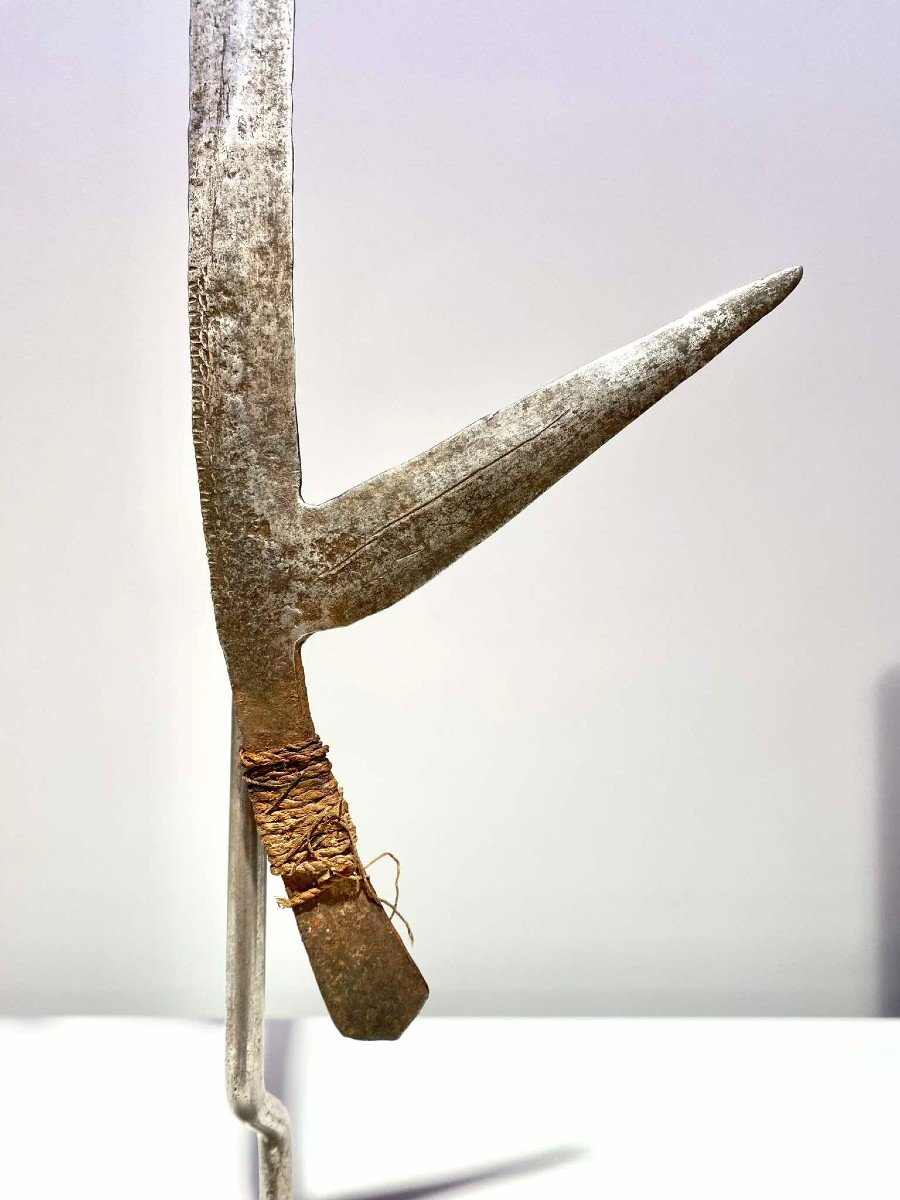 Rare And Exceptional Throwing Knife Of The Banda Yakpa People Mbugbu Central Africa Congo Kipinga-photo-4