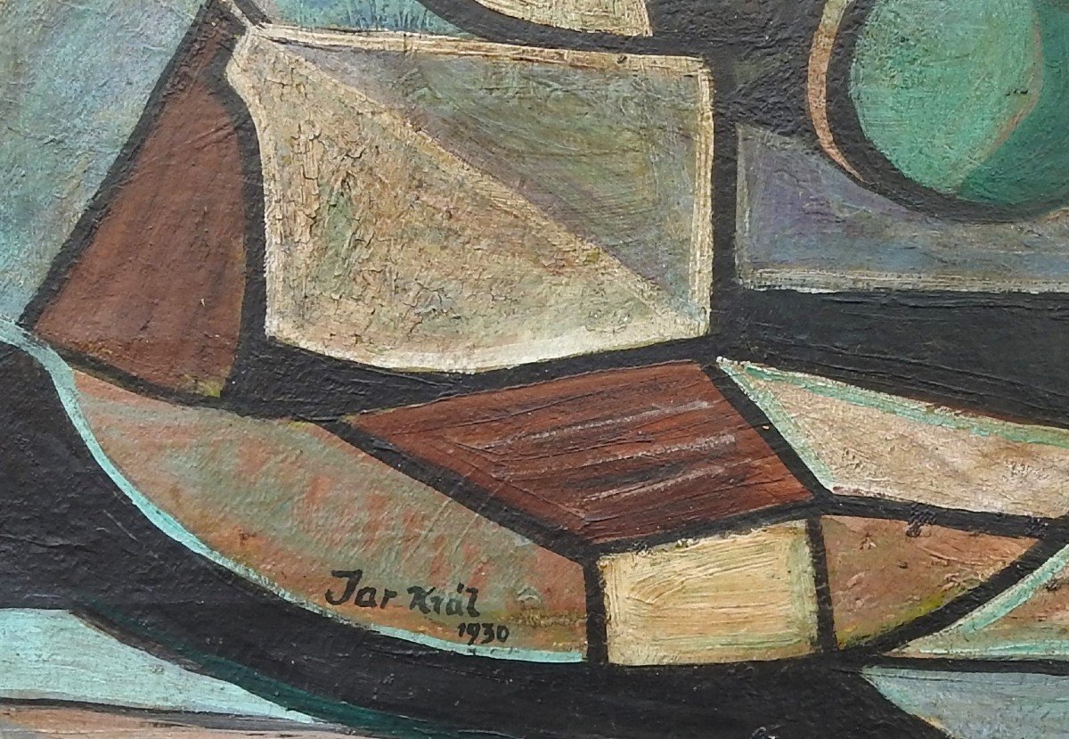 Czech Painter Jaroslav Král (1883 – 1942) "cubist Still Lifes"-photo-3