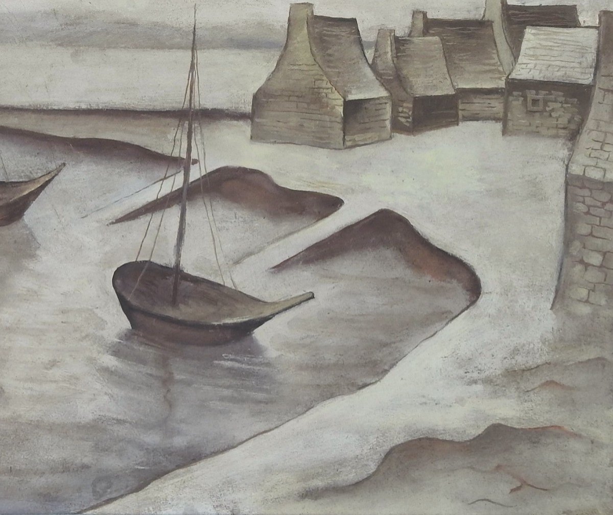 Czech Painter Jan Zrzavý 1890 Vadín– 1977 Prague  “coast ”-photo-1