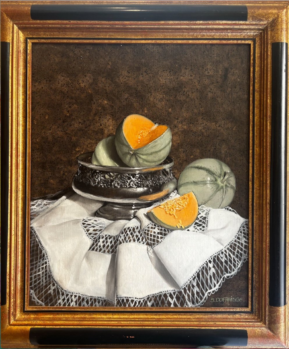 Stéphane Dufraisse (1953-2013) - Melon Slices On A Placemat