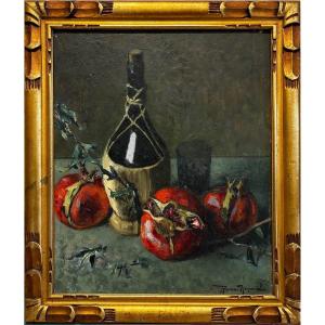 Marius Roux-Renard (1870-1936) - Nature morte aux grenades