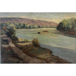 Joseph Meissonnier (1864-1943) - River Landscape