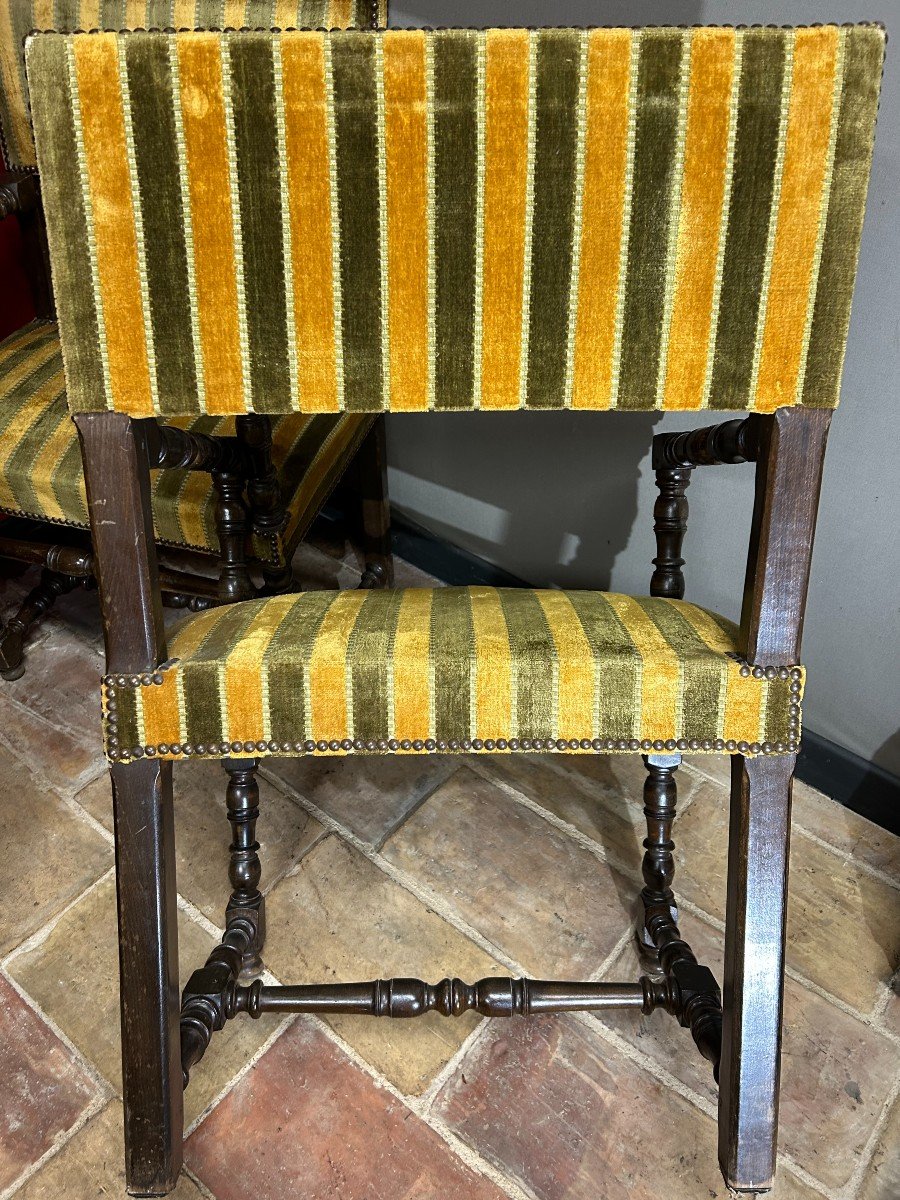 Pair Of Louis XIII Arm Chairs-photo-7