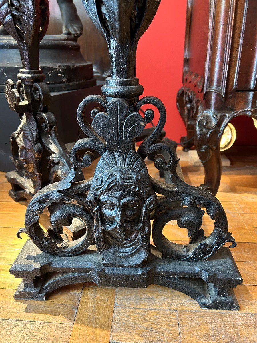 Spectacular Pair Of Andirons -photo-1